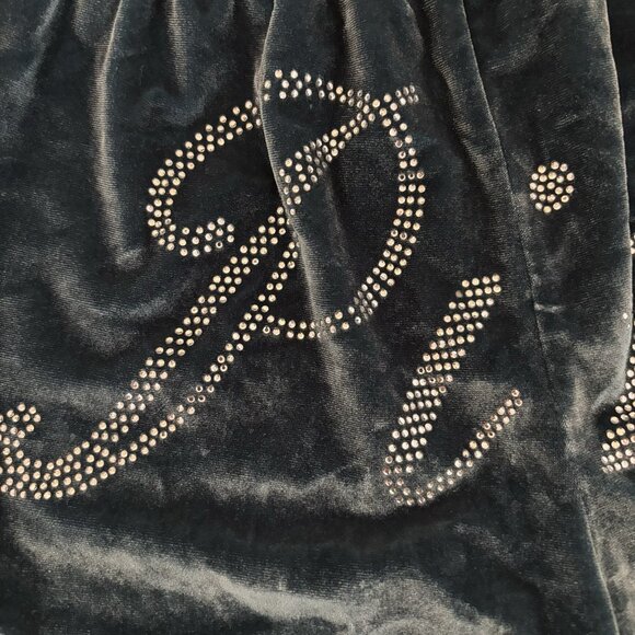 Victoria’s Secret PINK Rhinestone Green Velvet Velour Booty Boxer Shorts Size XS - Picture 10 of 12